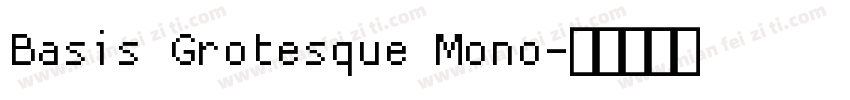 Basis Grotesque Mono字体转换